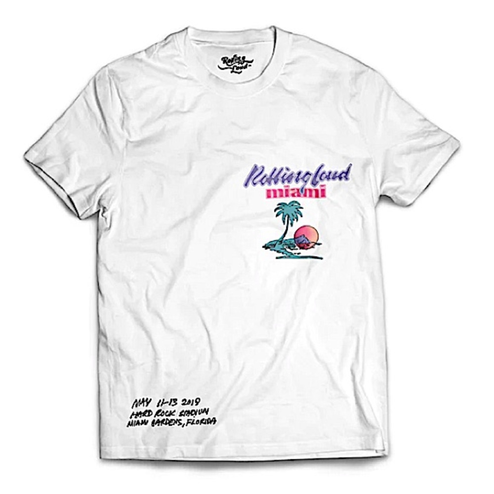 NWT Rolling Loud Miami Lineup T-shirt